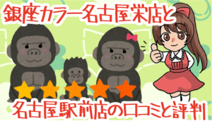 銀座カラー名古屋栄店と名古屋駅前店の口コミと評判